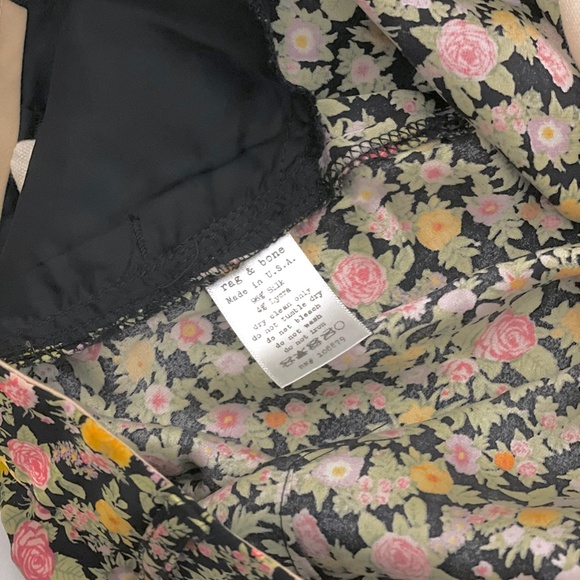 Rag & Bone Floral Print Silk Crop Trousers Pants - Picture 5 of 5